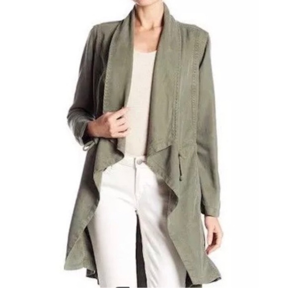Max Jeans 100% Tencel Vetiver Long Drape Jacket - Picture 1 of 8